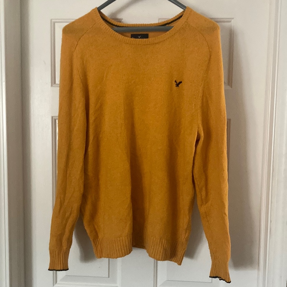 American Eagle Outfitters mustard yellow soft sweater